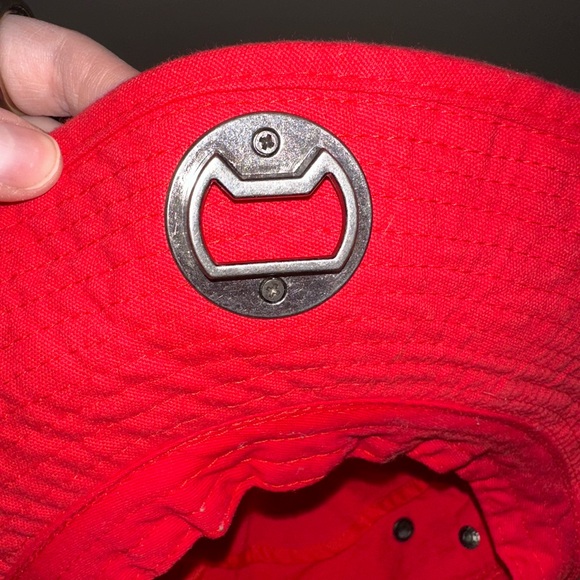 Coca-Cola bucket hat with a bottle opener attachment and an adjustable string - Picture 7 of 9